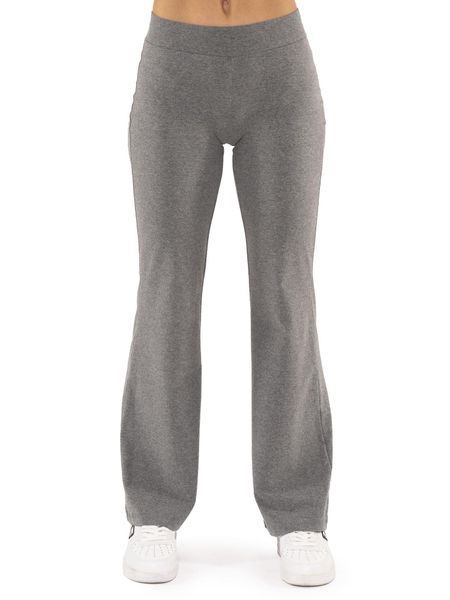 Leone 1947 Never Without damskie legginsy z elastycznej bawełny z rozcięciem. Szare legginsy LEONE 1947 APPAREL, z aplikacjami, z bawełny. Za 126,26 zł.