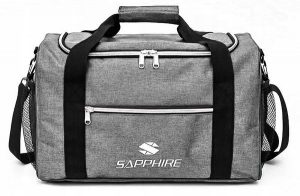 Torba sportowa Sapphire ST-130. Szare torby podróżne i sportowe SAPPHIRE, bez wzorów, z materiału, na ramię, duże. Za 59,00 zł.