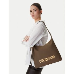 Torebka LOVE MOSCHINO. Brązowe torebki klasyczne LOVE MOSCHINO, bez wzorów, bez dodatków. Za 606,99 zł.