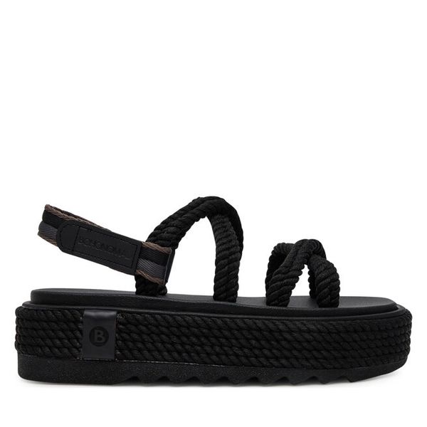 Sandały Bohonomad. Czarne sandały Bohonomad, bez wzorów, bez obcasa, na płaskiej podeszwie, bez zapięcia. Za 429,99 zł.