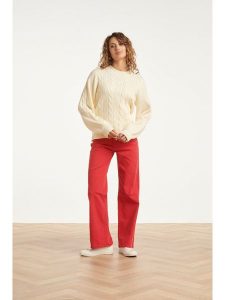 Smashed Lemon Dżinsy - Flared fit - w kolorze czerwonym rozmiar: 3XL. Czerwone jeansy Smashed Lemon, bez wzorów. Za 104,99 zł.