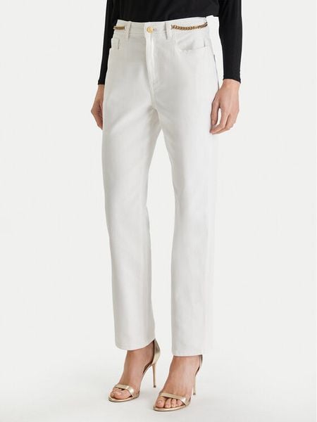 Marciano Guess Jeansy 6RGA01 7455A Biały Regular Fit. Białe jeansy Marciano Guess, z aplikacjami, z bawełny. Za 435,99 zł.
