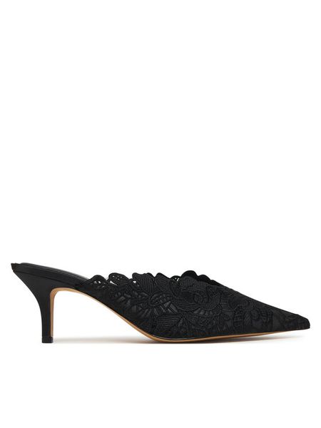 Aldo Klapki Galina 14241405 Czarny. Czarne klapki ALDO, bez wzorów, z materiału, bez obcasa. Za 499,99 zł.