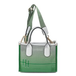 Zielona Torebka Hispanitas Elegancki Kuferek Damskie. Białe kuferki Hispanitas, bez wzorów, na ramię, bez dodatków. Za 459,00 zł.
