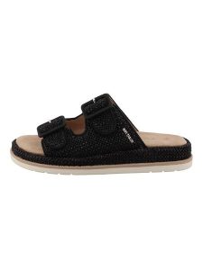 Tom Tailor Klapki w kolorze czarnym rozmiar: 39. Czarne klapki Tom Tailor, bez wzorów, z otwartym noskiem, bez obcasa. Za 130,99 zł.