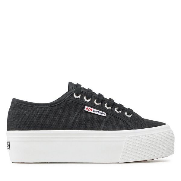 Tenisówki Superga. Czarne trampki Superga, bez wzorów, bez zapięcia. Za 159,99 zł.
