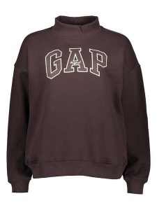 GAP Bluza w kolorze ciemnobrązowym rozmiar: XXS/XS. Brązowe bluzy GAP, xs, bez wzorów, bez kaptura. Za 234,95 zł.