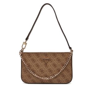 Torebka Guess. Brązowe torebki klasyczne Guess, z aplikacjami, bez dodatków. Za 349,99 zł.