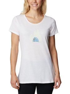Columbia Koszulka "Daisy Days" w kolorze białym rozmiar: M. Białe bluzki Columbia, m, bez wzorów, bez kołnierzyka, bez ramiączek. Za 32,90 zł.