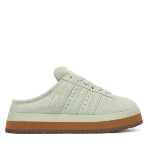 Śniegowce adidas. Zielone buty zimowe ADIDAS, bez obcasa, bez zapięcia. Za 569,99 zł.