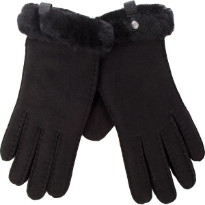 Rękawiczki Damskie UGG - W Shorty Glove W/Leather Trim 17367 Black. Rękawiczki marki Ugg. W wyprzedaży za 389,00 zł.