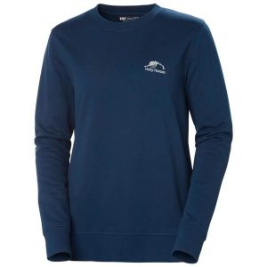 Bluza damska Helly Hansen Nord Graphic. Niebieskie bluzy Helly Hansen, bez wzorów, bez kaptura. Za 360,00 zł.