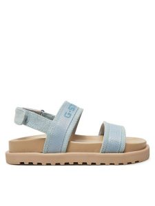 G-Star Raw Sandały Diesem Stp Dnm W 2411 078103 Niebieski. Niebieskie sandały G-Star Raw, bez wzorów, z materiału, bez obcasa, na płaskiej podeszwie, bez zapięcia. Za 419,99 zł.