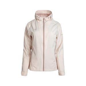 Kurtka damska wodoodporna ATMORE, oddychająca i wiatroszczelna, chroniąca przed. Czerwone kurtki Izas, bez wzorów, bez kaptura. Za 443,43 zł.