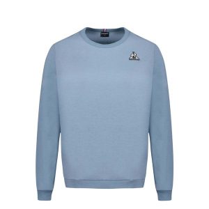 Bluza damska Le Coq Sportif Essentiels N°1. Niebieskie bluzy le coq sportif, bez wzorów, z bawełny, bez kaptura. Za 239,90 zł.