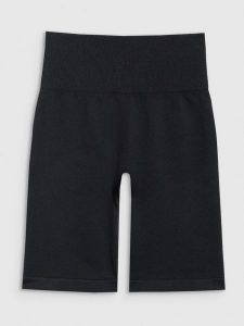 4F Legginsy kolarki treningowe bezszwowe damskie - czarne M/L. Czarne legginsy 4f, bez wzorów, z dzianiny, z podwyższonym stanem, krótkie. Za 119,99 zł.
