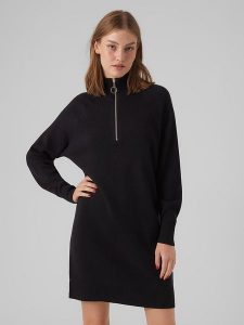 Vero Moda Sukienka w kolorze czarnym rozmiar: XS. Czarne sukienki Vero Moda, na co dzień, xs, bez wzorów, bez kołnierzyka, bez ramiączek, mini, proste. Za 184,95 zł.