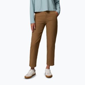 Spodnie damskie Columbia ROC Straight Leg. Brązowe spodnie dresowe Columbia, bez wzorów. Za 299,99 zł.