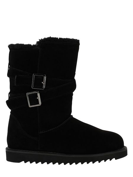 NICEBAY Skórzane kozaki zimowe "Mells Waterproof" w kolorze czarnym rozmiar: 39. Czarne kozaki NICEBAY, na zimę, bez wzorów, z materiału, bez obcasa, bez zapięcia. Za 276,71 zł.