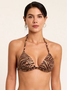 Selmark Góra od bikini BN722 Brązowy. Brązowe bikini Selmark, bez wzorów. Za 289,99 zł.