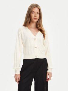 Guess Kardigan W5YR01 Z2ZK2 Biały Regular Fit. Białe kardigany Guess, z wiskozy. Za 359,99 zł.