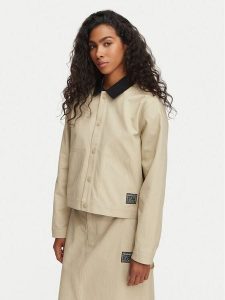 Reebok Kurtka przejściowa Tekla RK25699CCW Beżowy Regular Fit. Brązowe kurtki Reebok, m, bez wzorów, z bawełny, bez kaptura. Za 399,99 zł.