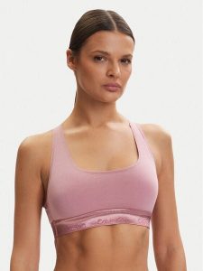 Calvin Klein Underwear Biustonosz top LV00QF8869 Różowy. Czerwone biustonosze Calvin Klein Underwear, bez wzorów, z bawełny. Za 149,99 zł.