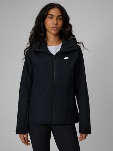 4F Kurtka przejściowa membrana 5000 damska - czarna S. Czarne kurtki 4f, s, bez wzorów, bez kaptura. Za 299,99 zł.