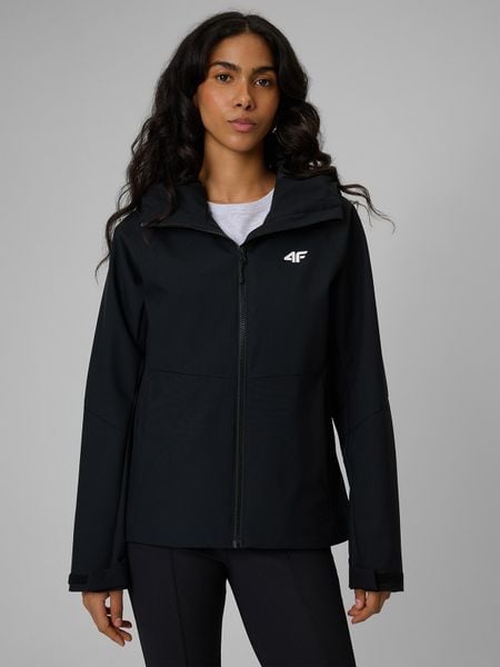 4F Kurtka przejściowa membrana 5000 damska - czarna S. Czarne kurtki 4f, s, bez wzorów, bez kaptura. Za 299,99 zł.