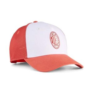 Czapka Puma Acm King Trucker Dorośli. Czerwone czapki Puma, bez wzorów, z poliesteru, sportowe. Za 99,00 zł.