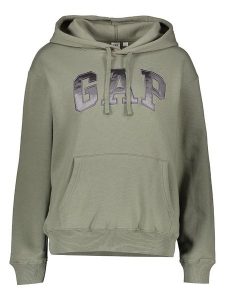 GAP Bluza w kolorze oliwkowym rozmiar: M. Brązowe bluzy GAP, m, bez wzorów, z kapturem. Za 117,45 zł.