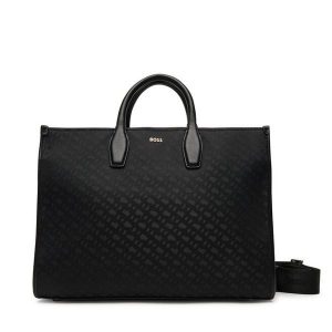 Torebka BOSS. Czarne torebki klasyczne Boss, bez wzorów, bez dodatków. Za 659,99 zł.