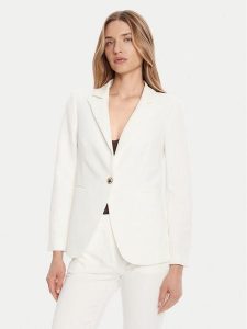 Rinascimento Marynarka CFC0126224003 Biały Regular Fit. Białe marynarki i żakiety Rinascimento, l, bez wzorów, z syntetyku. Za 499,99 zł.