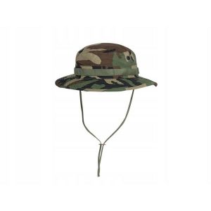 Kapelusz boonie z odpinaną osłoną karku US Woodland rozm L. Brązowe kapelusze HELIKON-TEX, bez wzorów, sportowe. Za 46,99 zł.