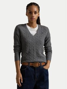 Polo Ralph Lauren Sweter 211910422013 Szary Regular Fit. Szare swetry klasyczne Polo Ralph Lauren, xs, z wełny, bez kołnierzyka. Za 559,99 zł.