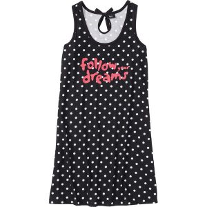 Koszula nocna bonprix czarno-biały w kropki. Koszule nocne marki bonprix. Za 34,99 zł.