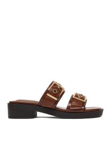 Beverly Hills Polo Club Klapki CEO-HY7006-1 Brązowy. Brązowe klapki Beverly Hills Polo Club, bez wzorów, z materiału, bez obcasa. Za 179,99 zł.