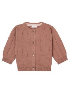 Noppies Kardigan "Frondes" w kolorze ciemnoróżowym rozmiar: 80. Różowe kardigany Noppies, z bawełny. Za 69,99 zł.