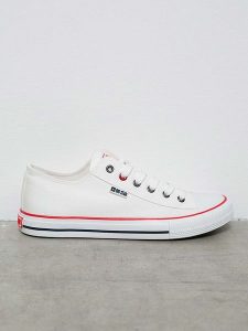 BIG STAR Sneakersy w kolorze białym rozmiar: 39. Białe trampki Big Star, bez wzorów, za kostkę, bez zapięcia. Za 99,99 zł.