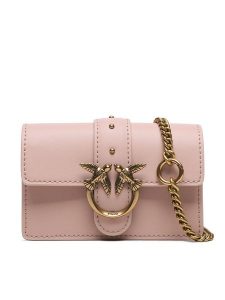Pinko Torebka Love One Micro C PE 23 PCPL 100064 A0F1 Różowy. Czerwone torebki klasyczne Pinko, bez wzorów, ze skóry, bez dodatków. Za 469,99 zł.