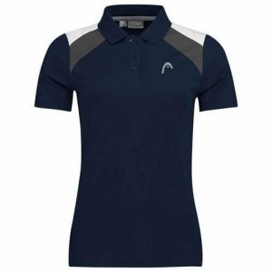 Koszulka polo damska CLUB 22 Tech. Czarne bluzki Head, l, bez wzorów, z poliesteru, sportowe, bez kołnierzyka, bez ramiączek. W wyprzedaży za 178,50 zł.