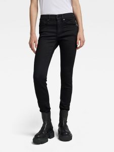 G-Star Dżinsy - Skinny fit - w kolorze czarnym rozmiar: W30/L28. Czarne jeansy G-Star, z aplikacjami. Za 303,06 zł.