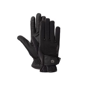 Kurtki zimowe damskie do jazdy konnej B Vertigo Sinja. Czarne rękawiczki B VERTIGO, na zimę, bez wzorów. Za 181,50 zł.