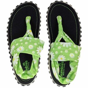 Sandały damskie GUMBIES SLINGBACK SANDAL. Zielone sandały Gumbies, bez wzorów, bez obcasa, bez zapięcia. Za 69,99 zł.