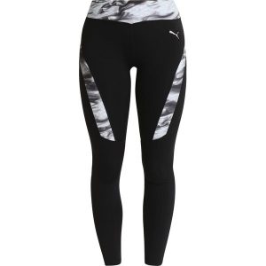 Puma GRAPHIC Legginsy puma black. Czarne legginsy marki Puma, z elastanu. W wyprzedaży za 199,20 zł.