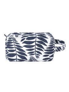 BLE Kosmetyczka w kolorze biało-granatowym - 22 x 10 x 10 cm rozmiar: onesize. Białe kosmetyczki BLE, bez wzorów, z materiału. Za 30,45 zł.