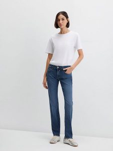 MAVI Dżinsy "Mirella" - Slim fit - w kolorze granatowym rozmiar: W28/L32. Niebieskie jeansy Mavi, bez wzorów. Za 123,95 zł.