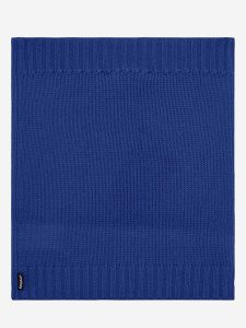 Ecoalf Wełniany szal-koło w kolorze niebieskim - 24,5 x 30 cm rozmiar: onesize. Niebieskie szaliki Ecoalf, bez wzorów, ze skóry. Za 114,17 zł.