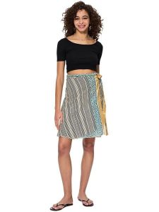 Aller Simplement Spódnica w kolorze beżowo-morskim rozmiar: 34-40. Brązowe spódnice Aller Simplement, bez wzorów, z bawełny, mini. Za 53,17 zł.