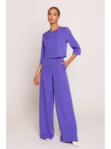 Made of emotion Kombinezon w kolorze fioletowym rozmiar: M. Różowe kombinezony Made Of Emotion, m, bez wzorów, bez kołnierzyka, bez ramiączek. Za 347,81 zł.